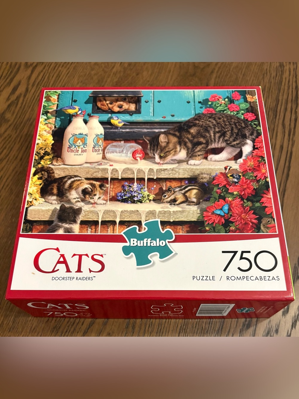 Buffalo Steve Read Cats "Doorstep Raiders" 750 Piece Puzzle, w/Poster,
Complete